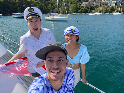 Guests of Mimi Tsang aboard MV Yarranabbe